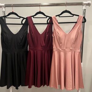 NEW!! Short dresses shiny material